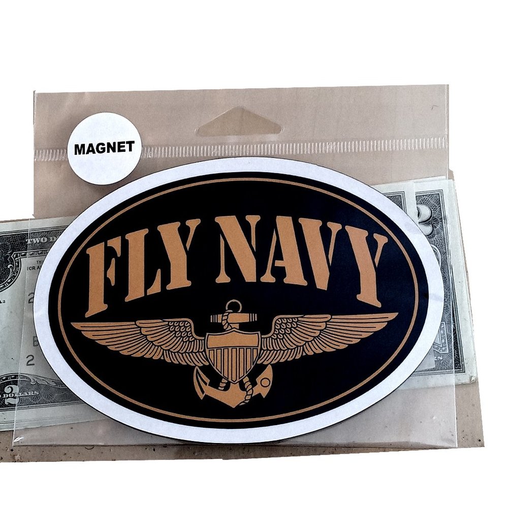 Fly Navy Magnet